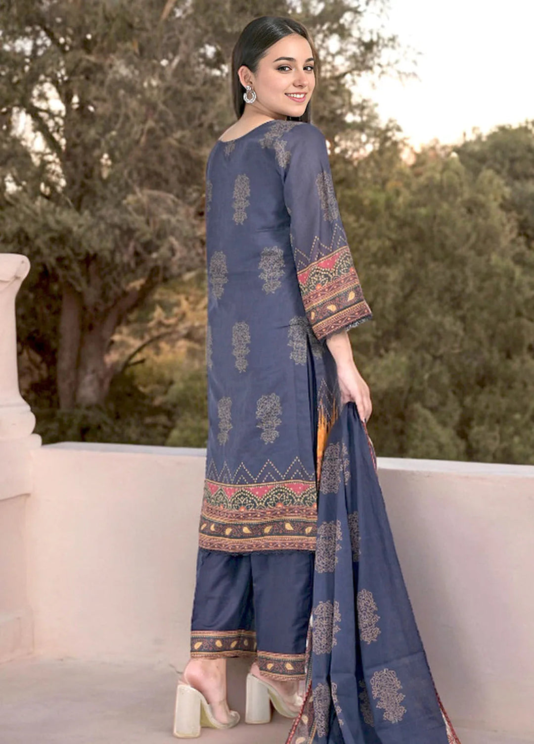Noorma Kaamal Embroidered Lawn Suit Unstitched 3 Piece NK24L NK-PLE-05 - Summer Collection