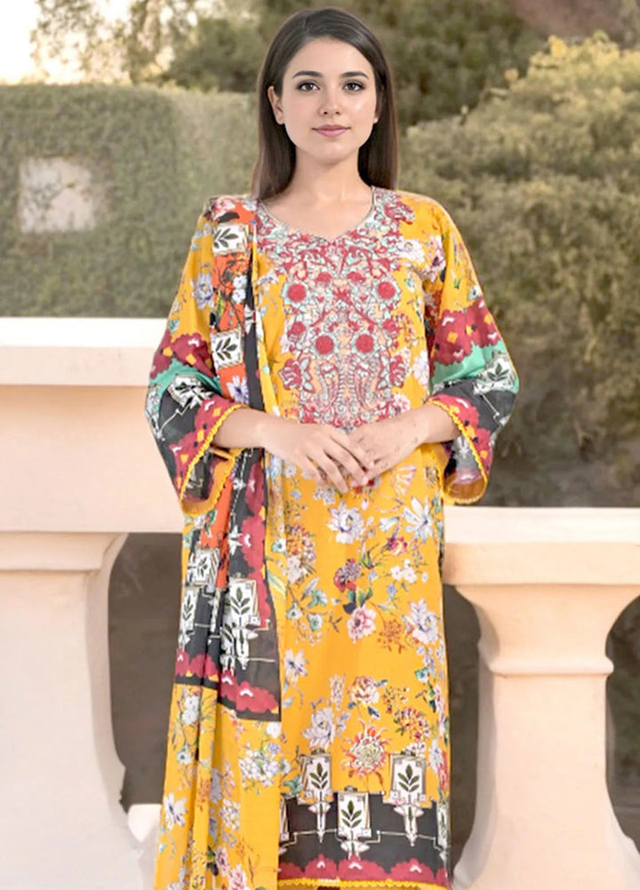 Noorma Kaamal Embroidered Lawn Suit Unstitched 3 Piece NK24L NK-PLE-07 - Summer Collection