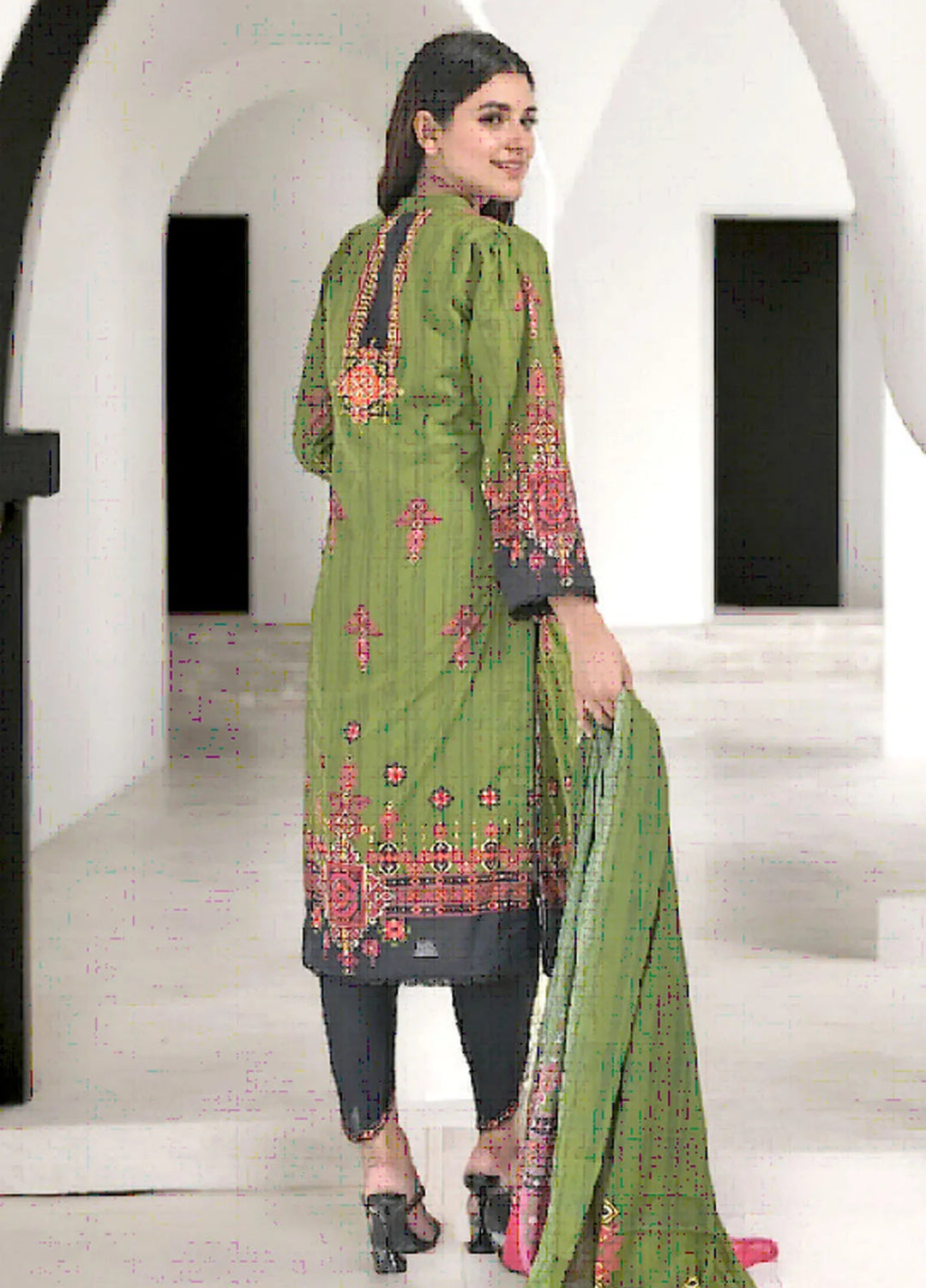 Noorma Kaamal Embroidered Lawn Suit Unstitched 3 Piece NK24L NK-PLE-10 - Summer Collection