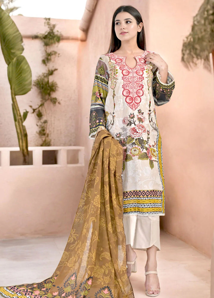 Noorma Kaamal Embroidered Lawn Suit Unstitched 3 Piece NK24L NK-PLE-11 - Summer Collection
