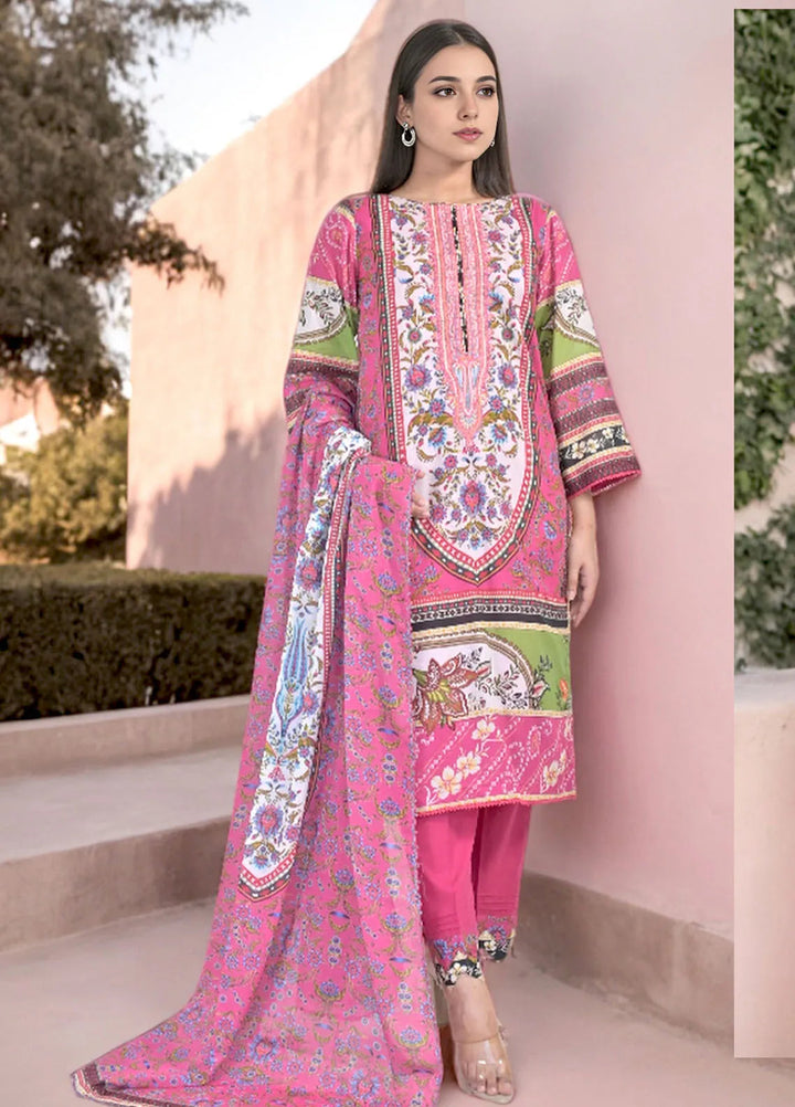 Noorma Kaamal Embroidered Lawn Suit Unstitched 3 Piece NK24L NK-PLE-12 - Summer Collection