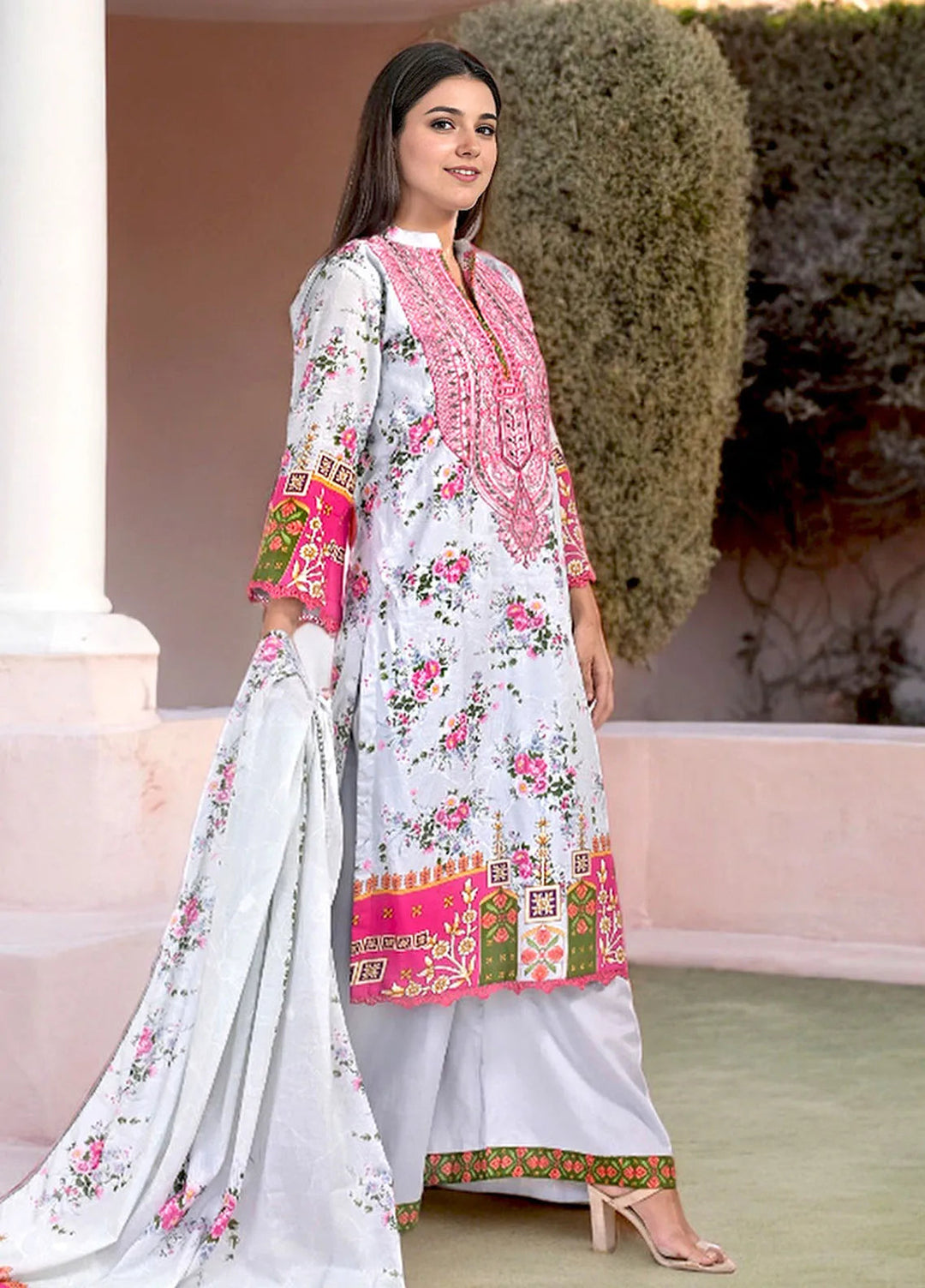 Noorma Kaamal Embroidered Lawn Suit Unstitched 3 Piece NK24L NK-PLE-14 - Summer Collection