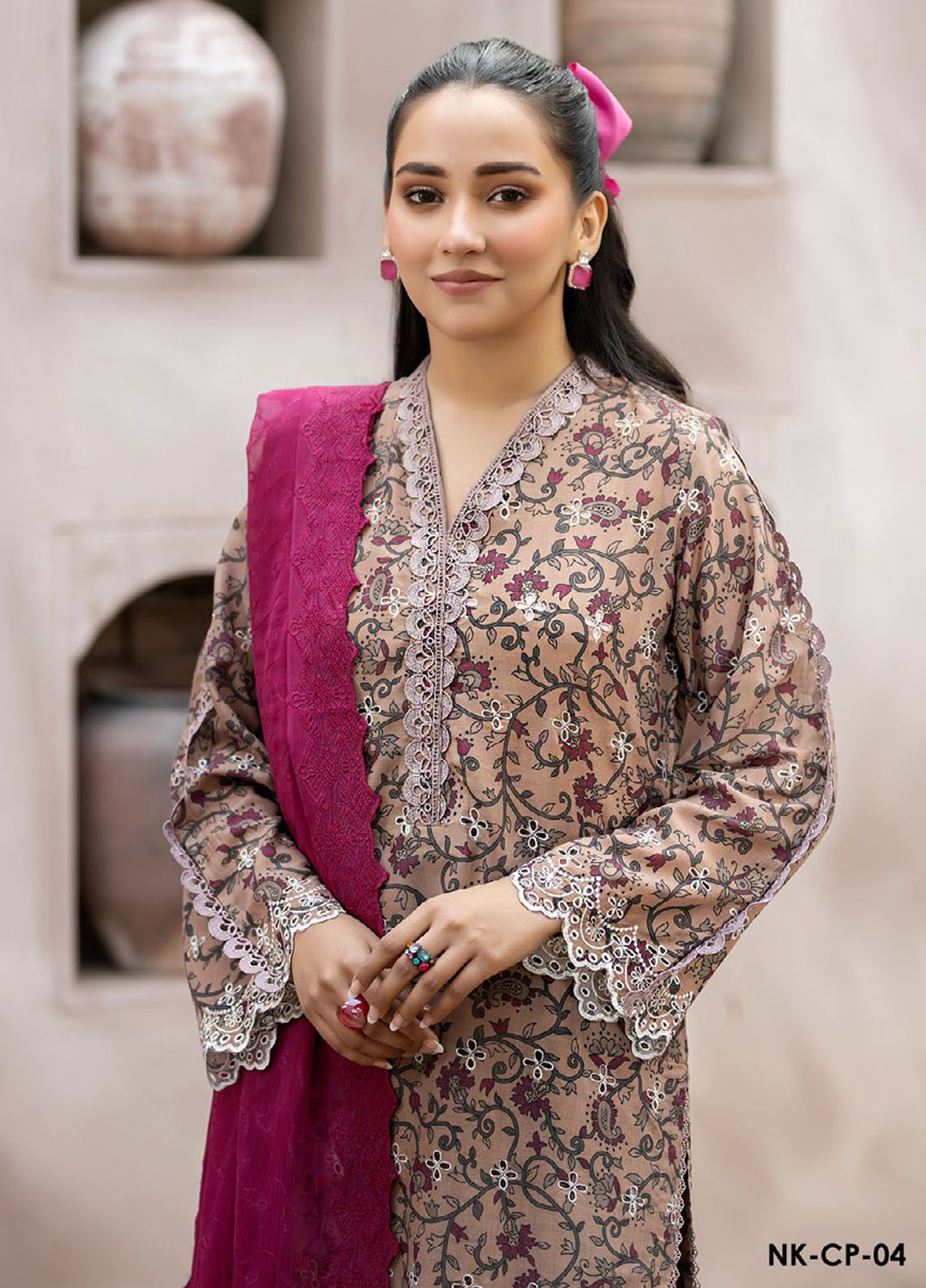Noorma Kaamal Embroidered Lawn Suits Unstitched 3 Piece NK24CS NK-CP-04 - Spring Summer Collection