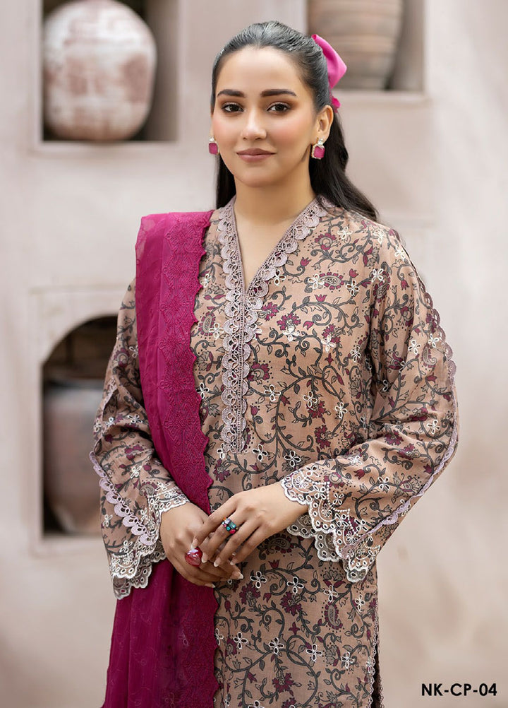 Noorma Kaamal Embroidered Lawn Suits Unstitched 3 Piece NK24CS NK-CP-04 - Spring Summer Collection