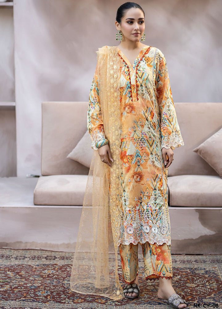 Noorma Kaamal Embroidered Lawn Suits Unstitched 3 Piece NK24CS NK-CP-08 - Spring Summer Collection