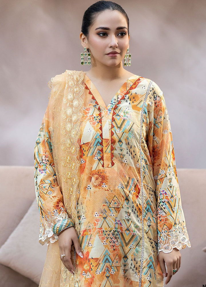 Noorma Kaamal Embroidered Lawn Suits Unstitched 3 Piece NK24CS NK-CP-08 - Spring Summer Collection