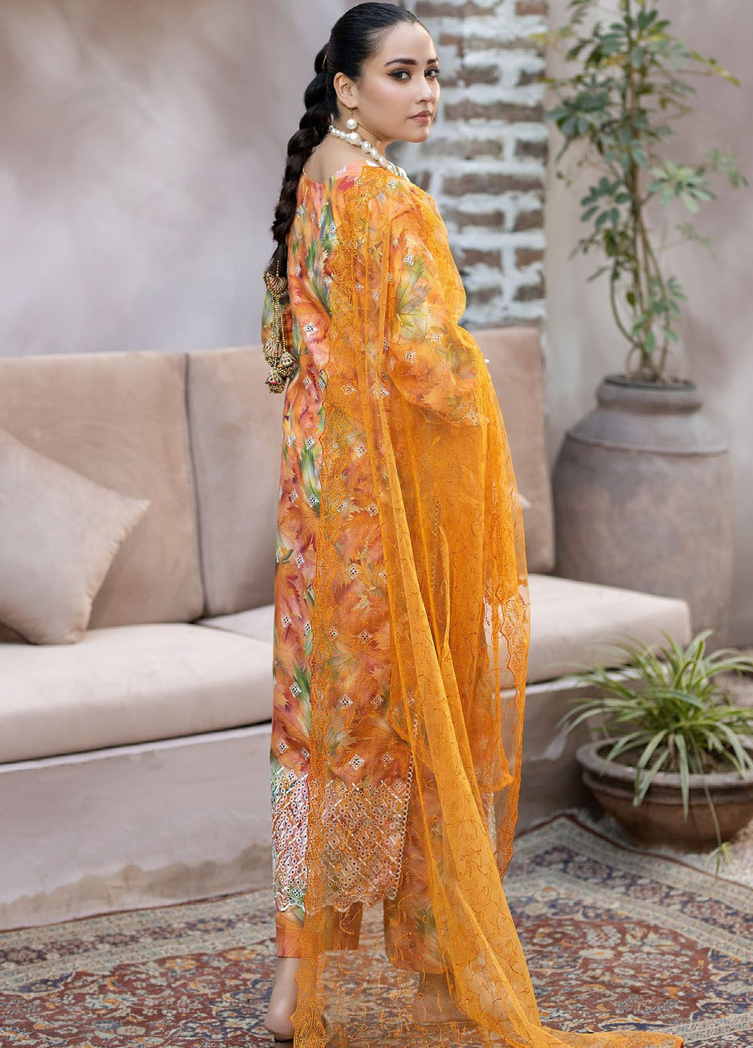 Noorma Kaamal Embroidered Lawn Suits Unstitched 3 Piece NK24CS NK-CP-09 - Spring Summer Collection