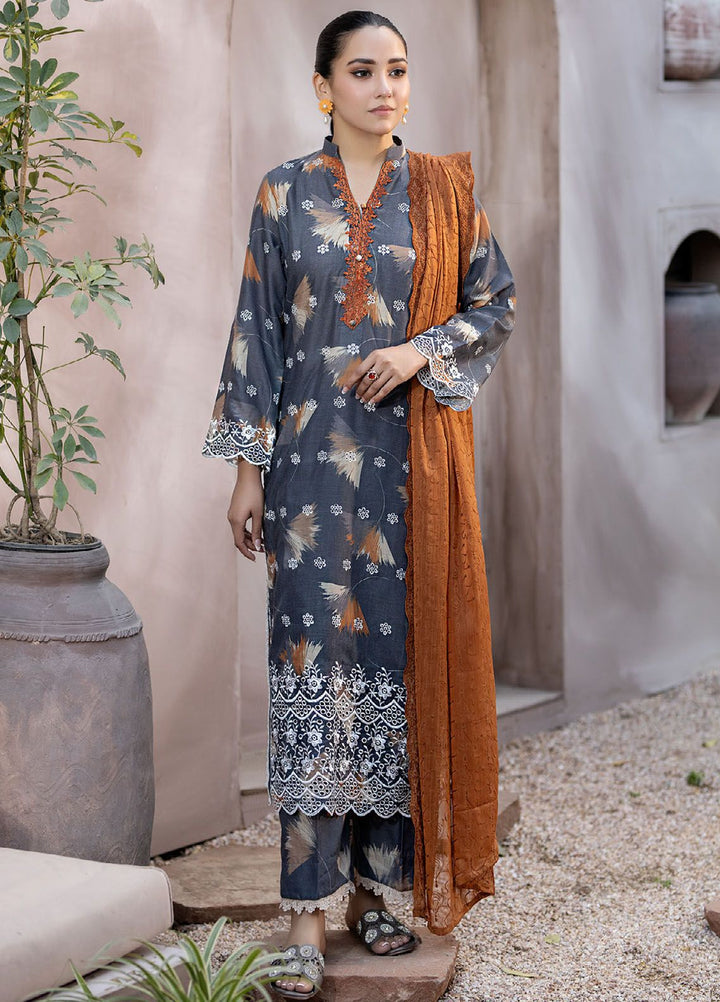 Noorma Kaamal Embroidered Lawn Suits Unstitched 3 Piece NK24CS NK-CP-10 - Spring Summer Collection