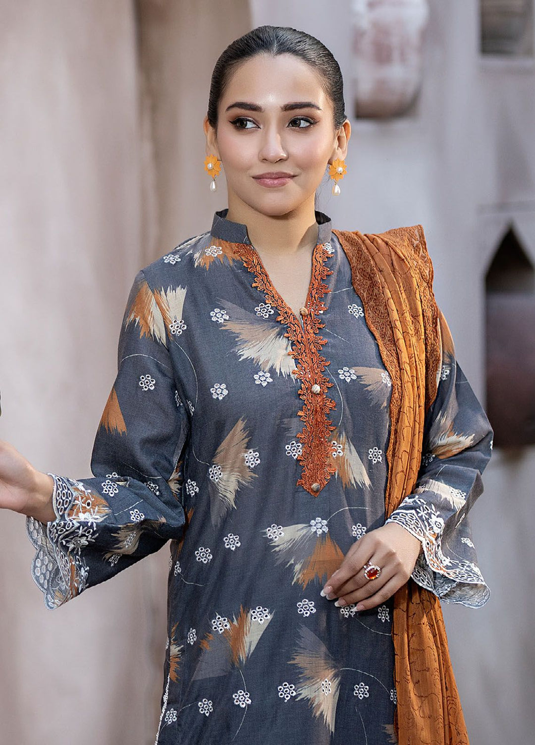 Noorma Kaamal Embroidered Lawn Suits Unstitched 3 Piece NK24CS NK-CP-10 - Spring Summer Collection