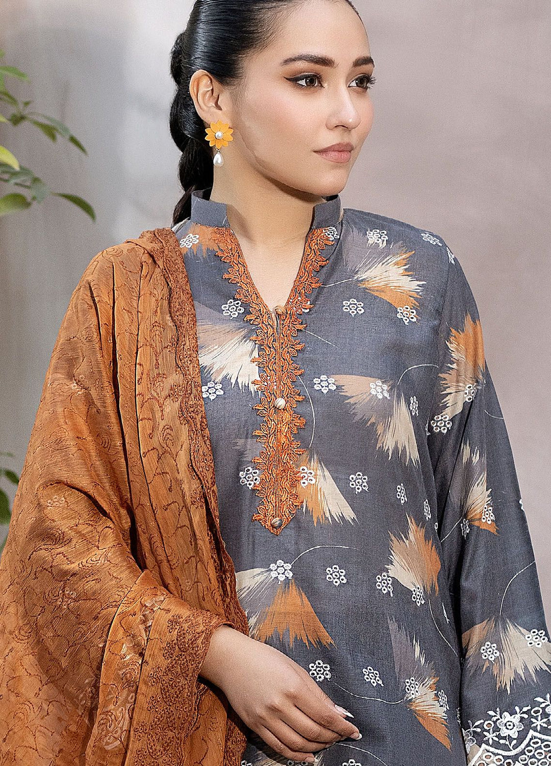 Noorma Kaamal Embroidered Lawn Suits Unstitched 3 Piece NK24CS NK-CP-10 - Spring Summer Collection