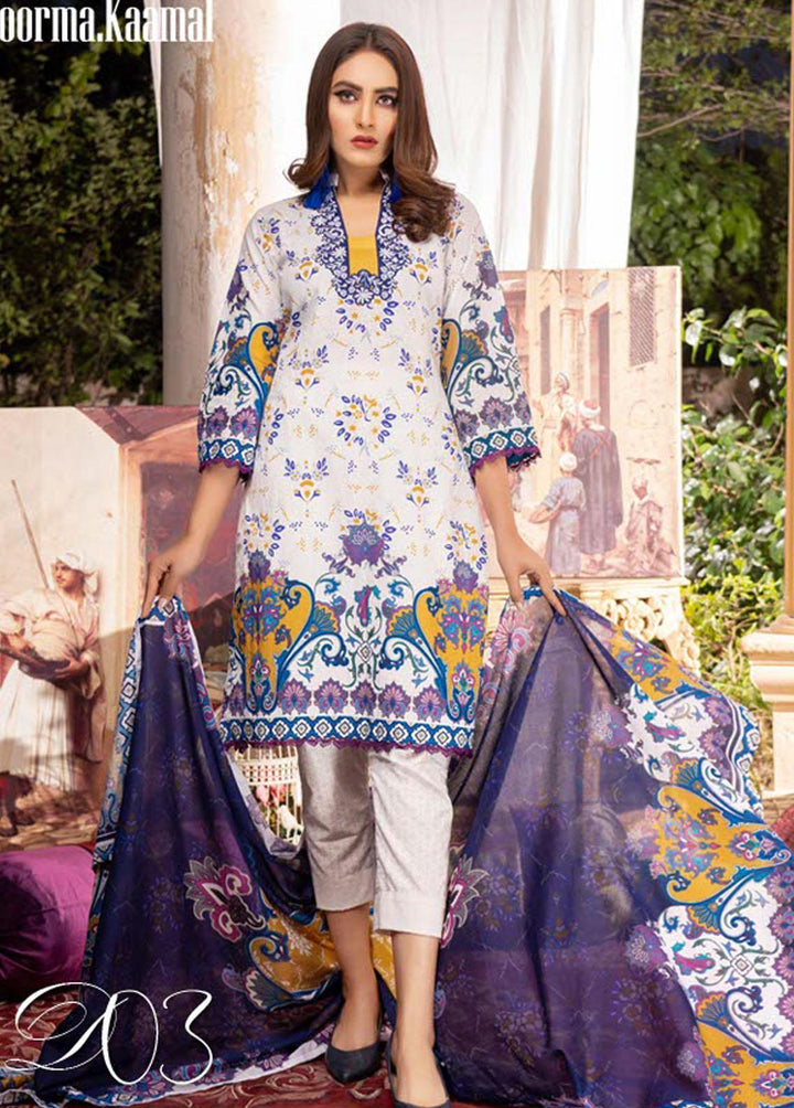 Noorma Kaamal Printed Lawn Suits Unstitched 3 Piece NK22L 03 - Summer Collection
