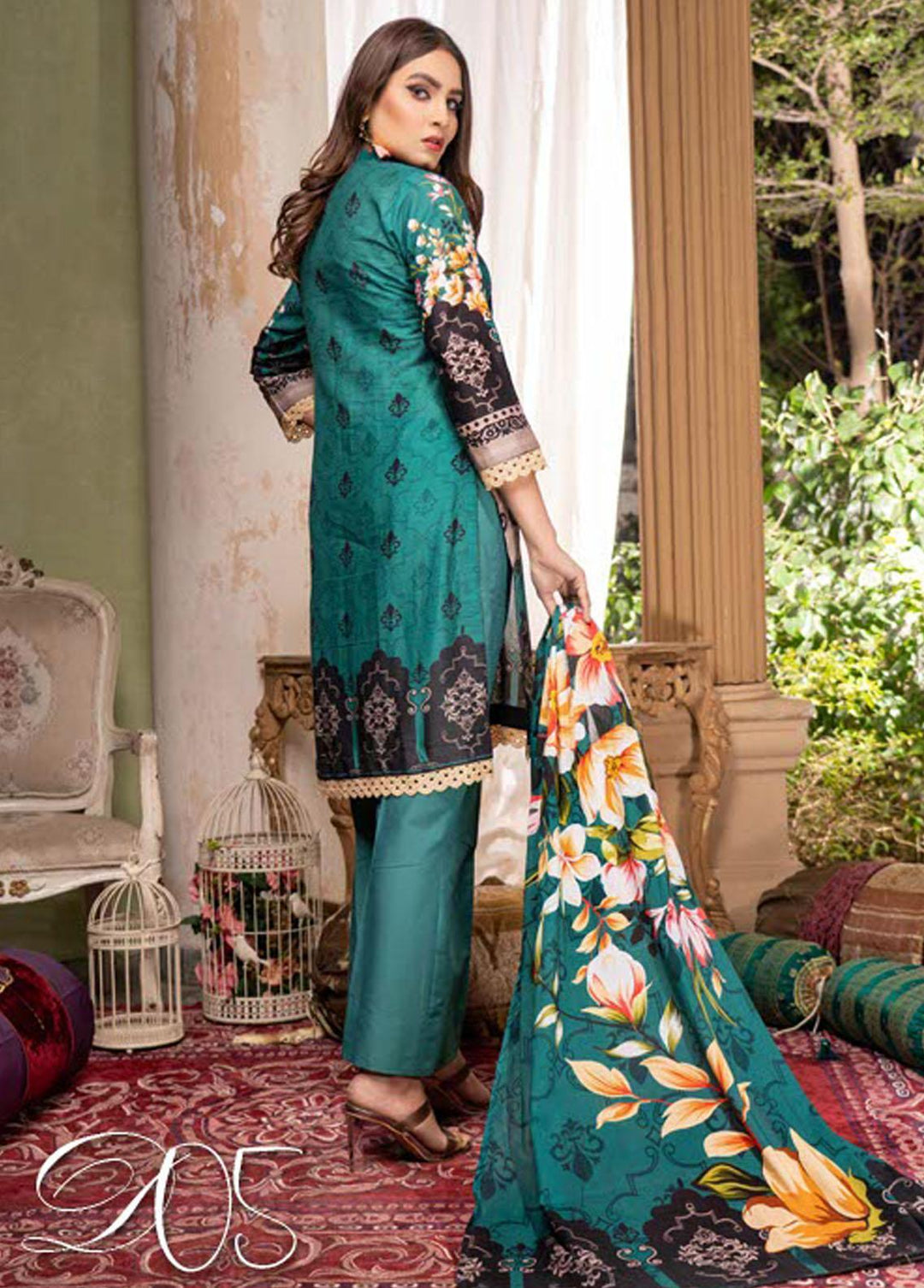 Noorma Kaamal Printed Lawn Suits Unstitched 3 Piece NK22L 05 - Summer Collection