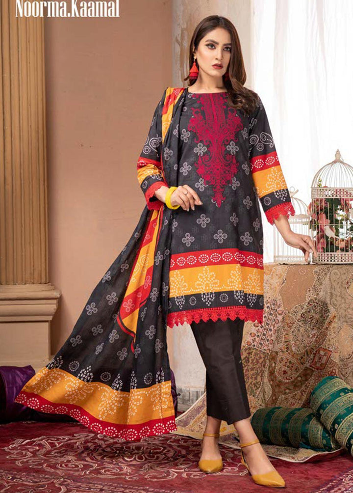 Noorma Kaamal Printed Lawn Suits Unstitched 3 Piece NK22L 07 - Summer Collection