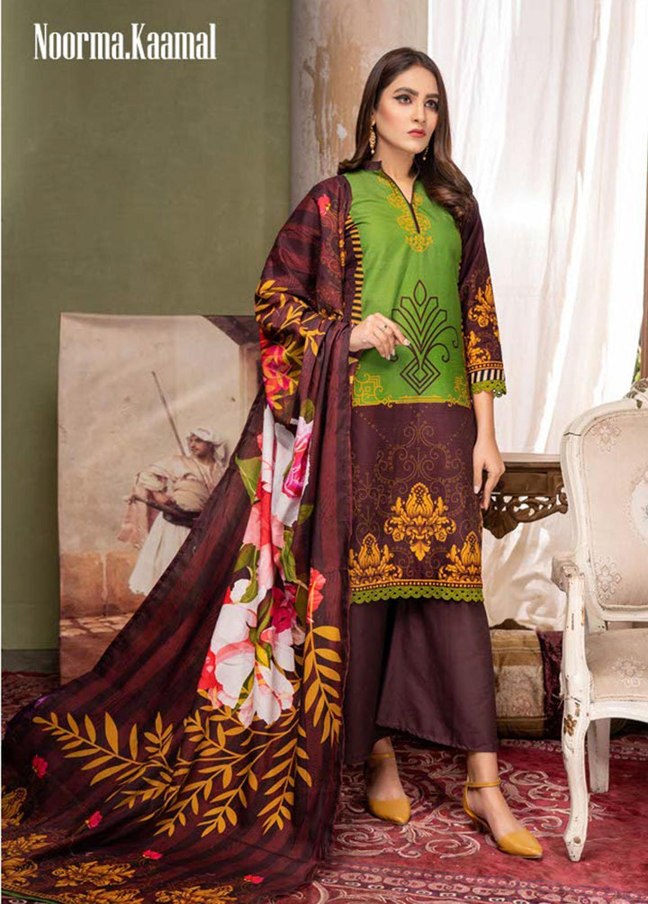 Noorma Kaamal Printed Lawn Suits Unstitched 3 Piece NK22L 08 - Summer Collection