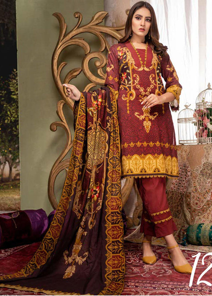 Noorma Kaamal Printed Lawn Suits Unstitched 3 Piece NK22L 12 - Summer Collection