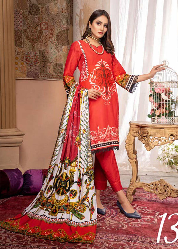 Noorma Kaamal Printed Lawn Suits Unstitched 3 Piece NK22L 13 - Summer Collection