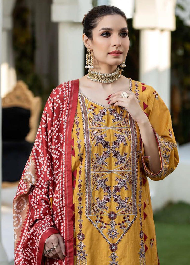 Noorma Kaamal Embroidered Khaddar Suits Unstitched 3 Piece NK23WK NK-WK-01 - Winter Collection
