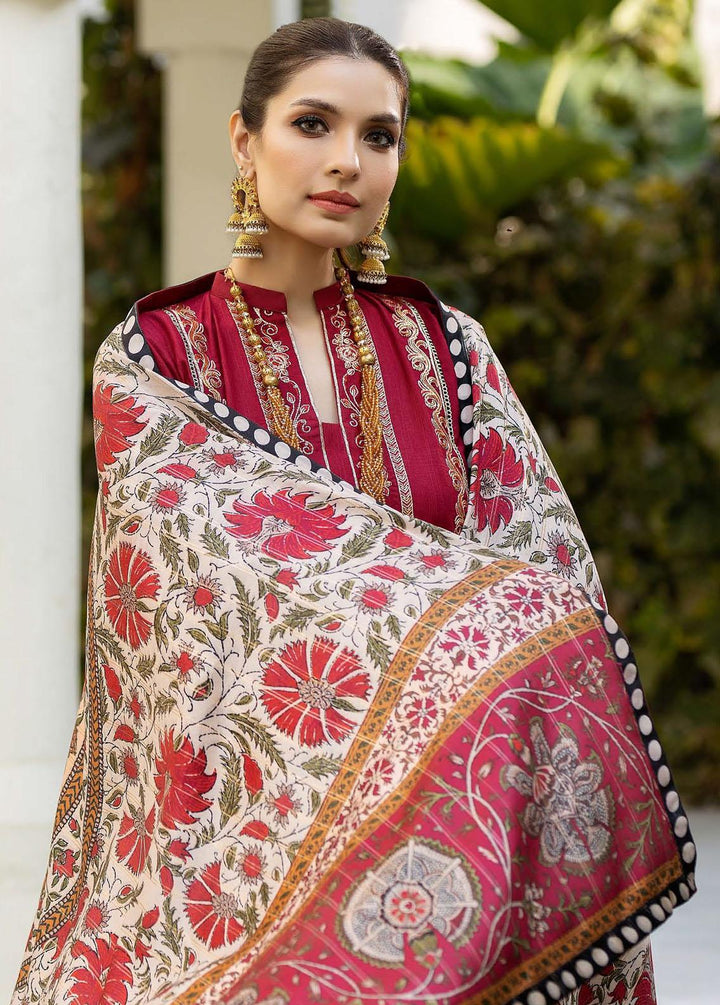 Noorma Kaamal Embroidered Khaddar Suits Unstitched 3 Piece NK23WK NK-WK-03 - Winter Collection