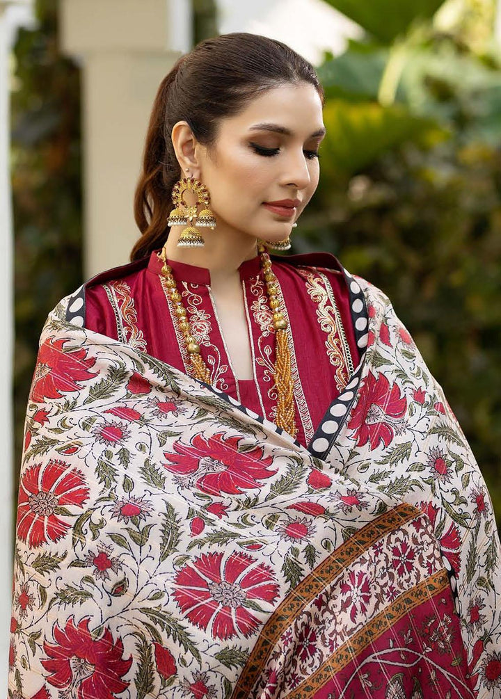 Noorma Kaamal Embroidered Khaddar Suits Unstitched 3 Piece NK23WK NK-WK-03 - Winter Collection