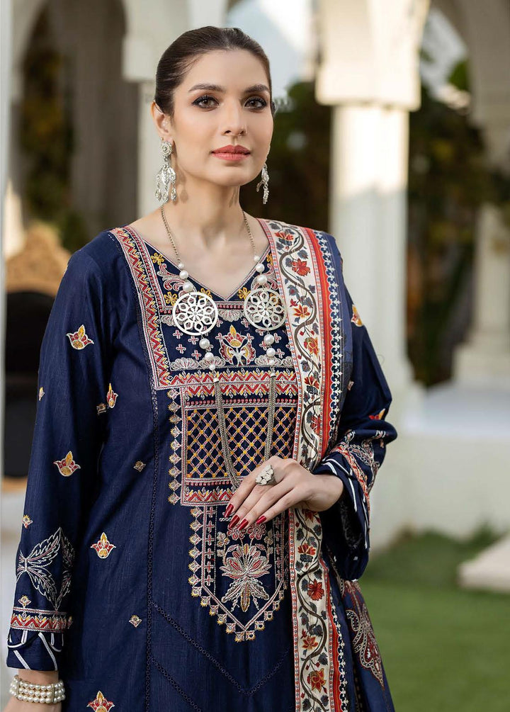 Noorma Kaamal Embroidered Khaddar Suits Unstitched 3 Piece NK23WK NK-WK-04 - Winter Collection