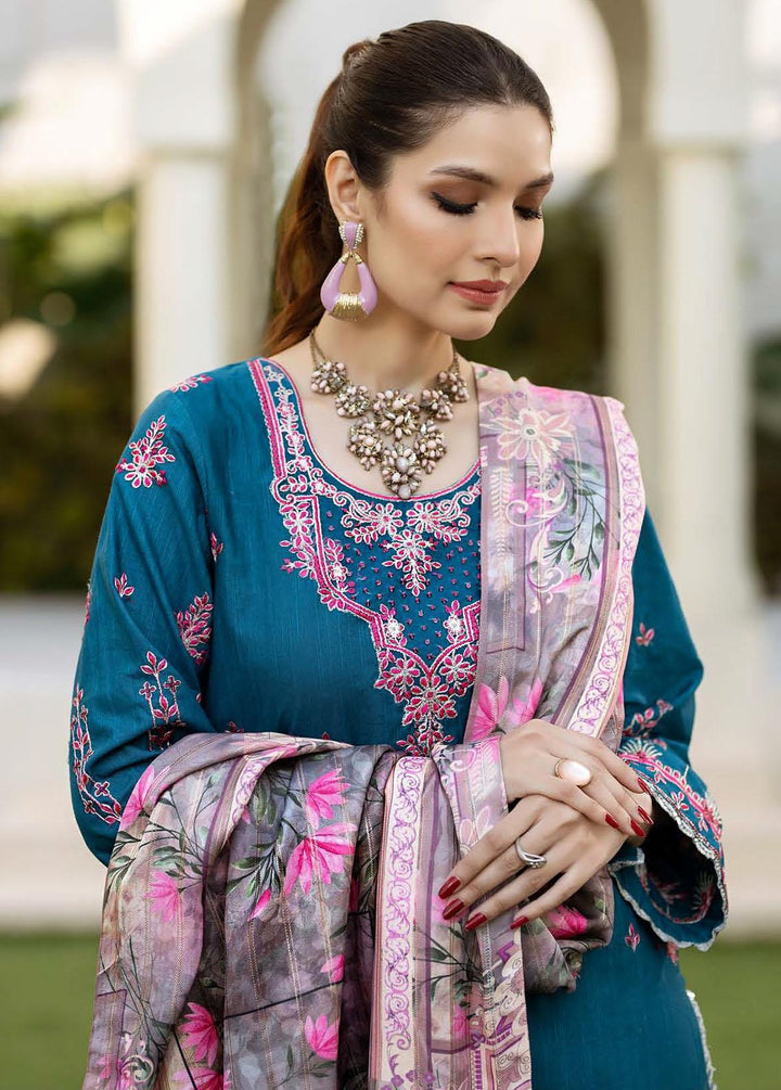 Noorma Kaamal Embroidered Khaddar Suits Unstitched 3 Piece NK23WK NK-WK-05 - Winter Collection