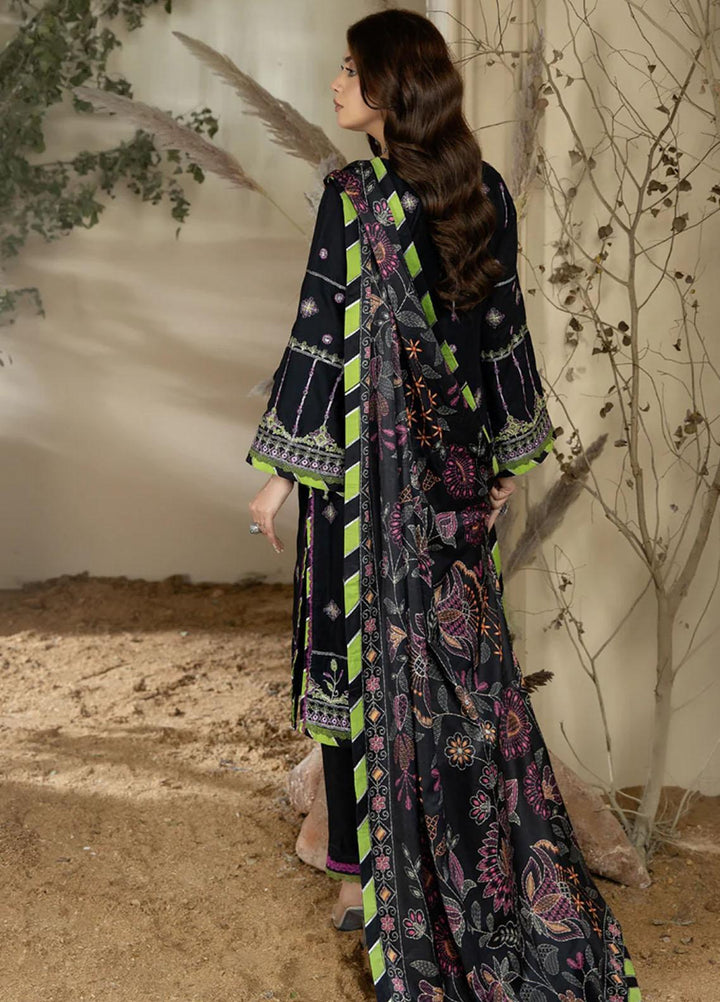 Noorma Kaamal Embroidered Linen Suits Unstitched 3 Piece NK23WL NK-LS-03 - Winter Collection