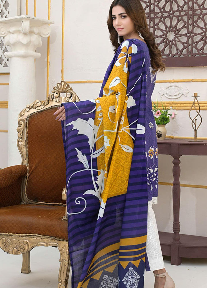 Noorma Kamal Embroidered Lawn Suits Unstitched 3 Piece NK21S NKLCE-04 - Summer Collection