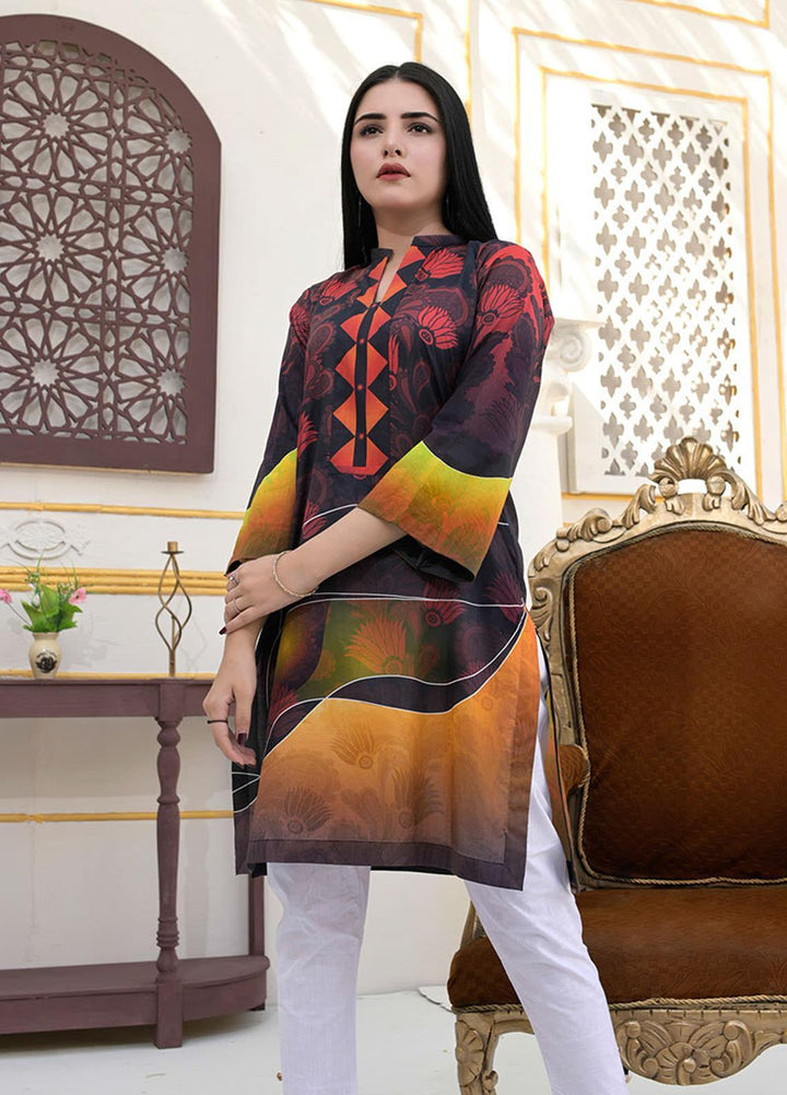 Noorma Kamal Printed Lawn  Unstitched Kurties NK21S NKLS-01 - Summer Collection