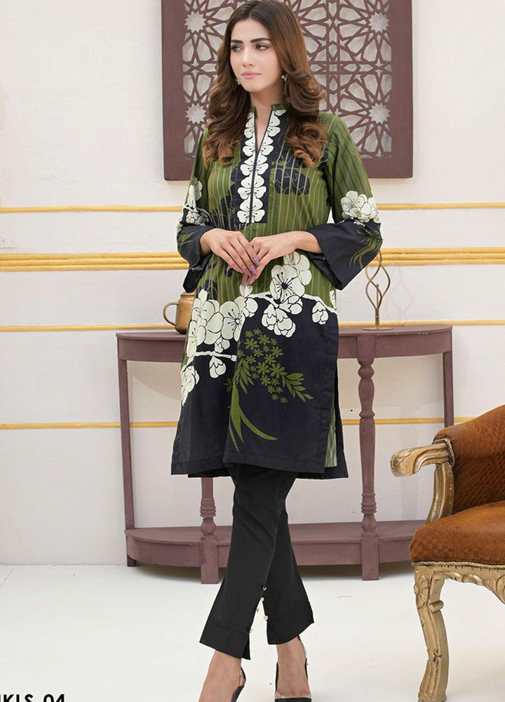 Noorma Kamal Printed Lawn  Unstitched Kurties NK21S NKLS-04 - Summer Collection