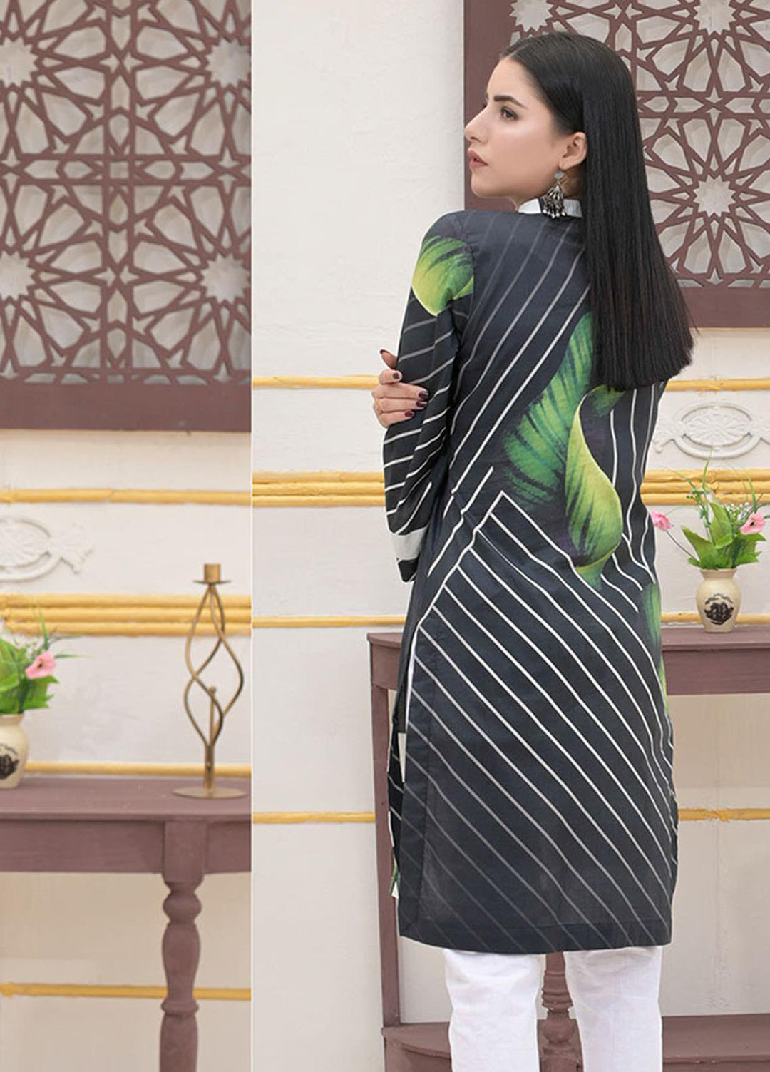 Noorma Kamal Printed Lawn  Unstitched Kurties NK21S NKLS-05 - Summer Collection