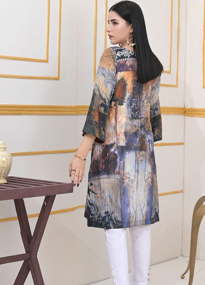 Noorma Kamal Printed Lawn  Unstitched Kurties NK21S NKLS-07 - Summer Collection