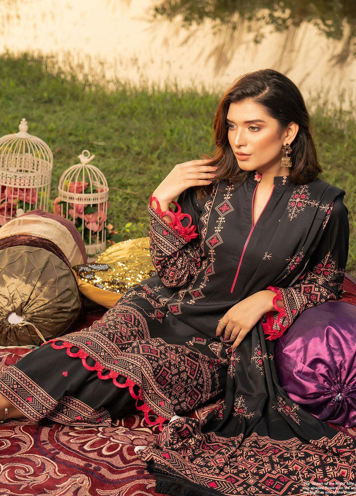 Noorma Kamal Printed Linen Suits Unstitched 3 Piece NK21WL Tulip-01 - Winter Collection