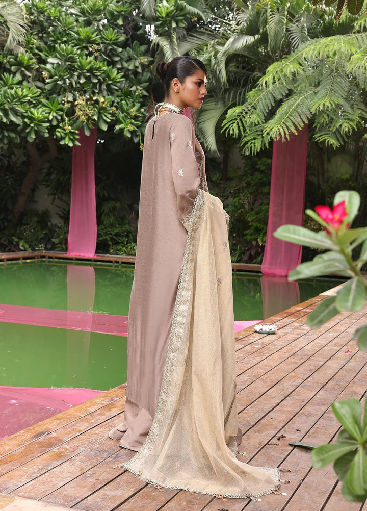 Nora By Salitex Embroidered Net Suit Unstitched 3 Piece SUNS24NO009UT - Formal Collection