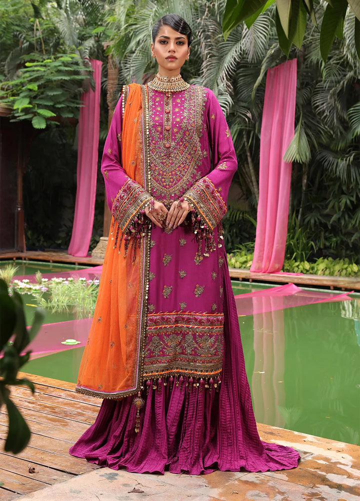 Nora By Salitex Embroidered Yarn Suit Unstitched 3 Piece SUNS24NO002UT - Formal Collection