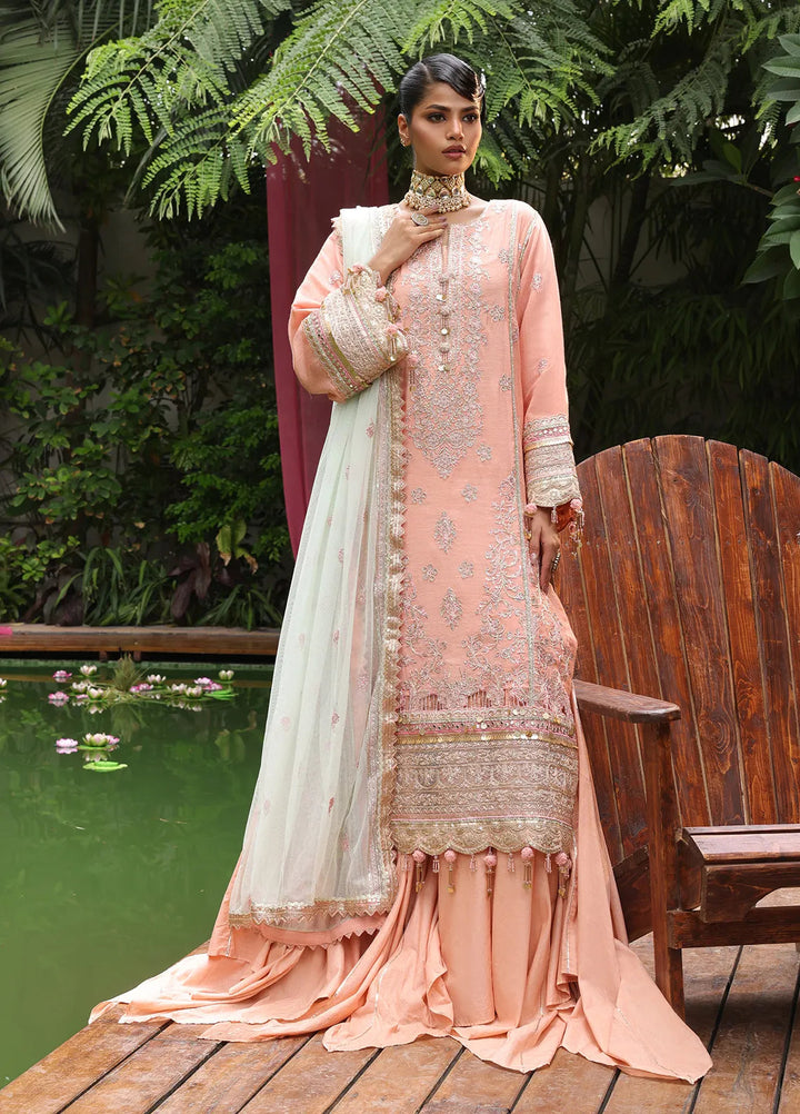 Nora By Salitex Embroidered Yarn Suit Unstitched 3 Piece SUNS24NO003UT - Formal Collection