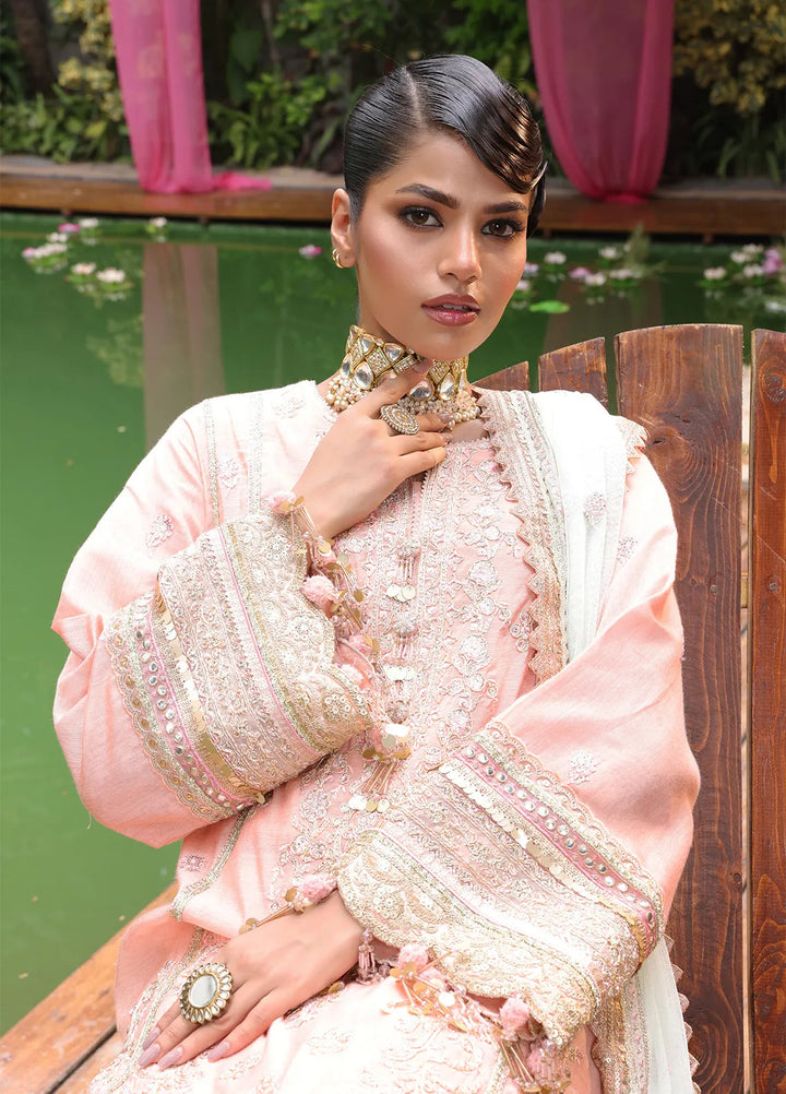 Nora By Salitex Embroidered Yarn Suit Unstitched 3 Piece SUNS24NO003UT - Formal Collection