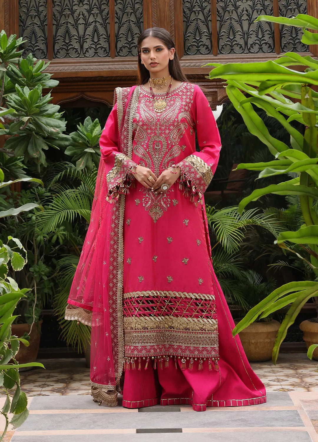 Nora By Salitex Embroidered Yarn Suit Unstitched 3 Piece SUNS24NO005UT - Formal Collection