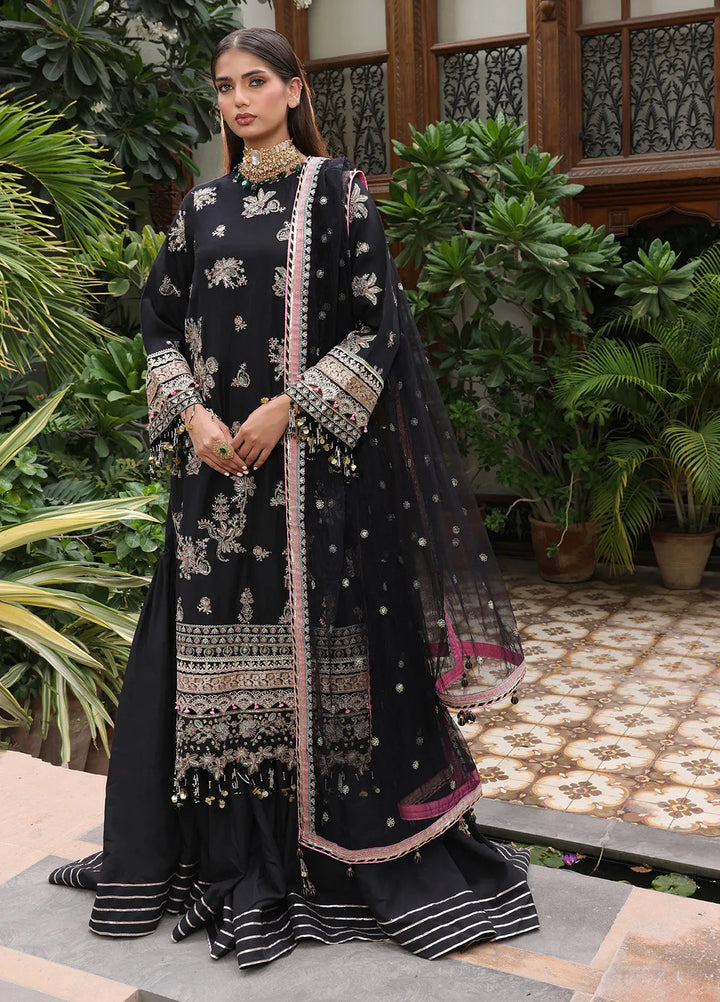 Nora By Salitex Embroidered Yarn Suit Unstitched 3 Piece SUNS24NO006UT - Formal Collection