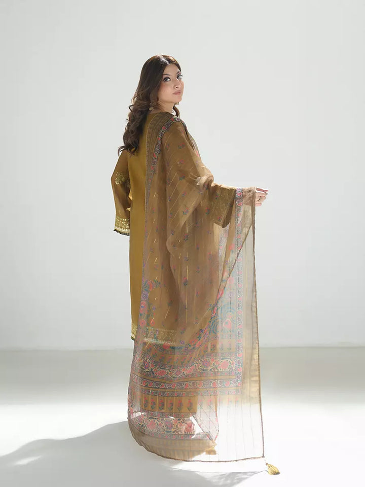 Salitex Unstitched Embroidered Cotton Net 3 Piece Suit SUNW7NO101 - Festive Collection