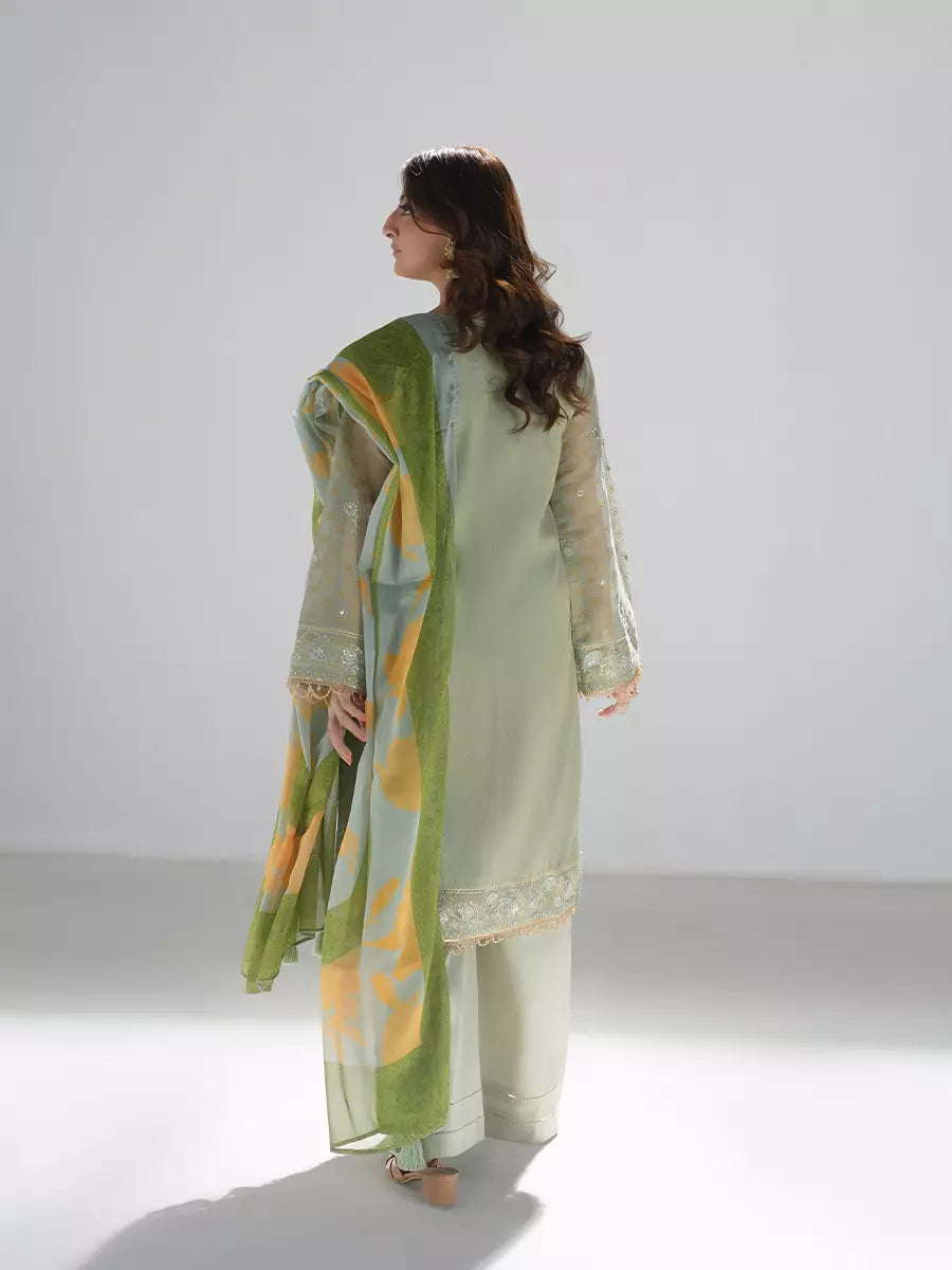 Salitex Unstitched Embroidered Cotton Net 3 Piece Suit SUNW7NO099 - Festive Collection