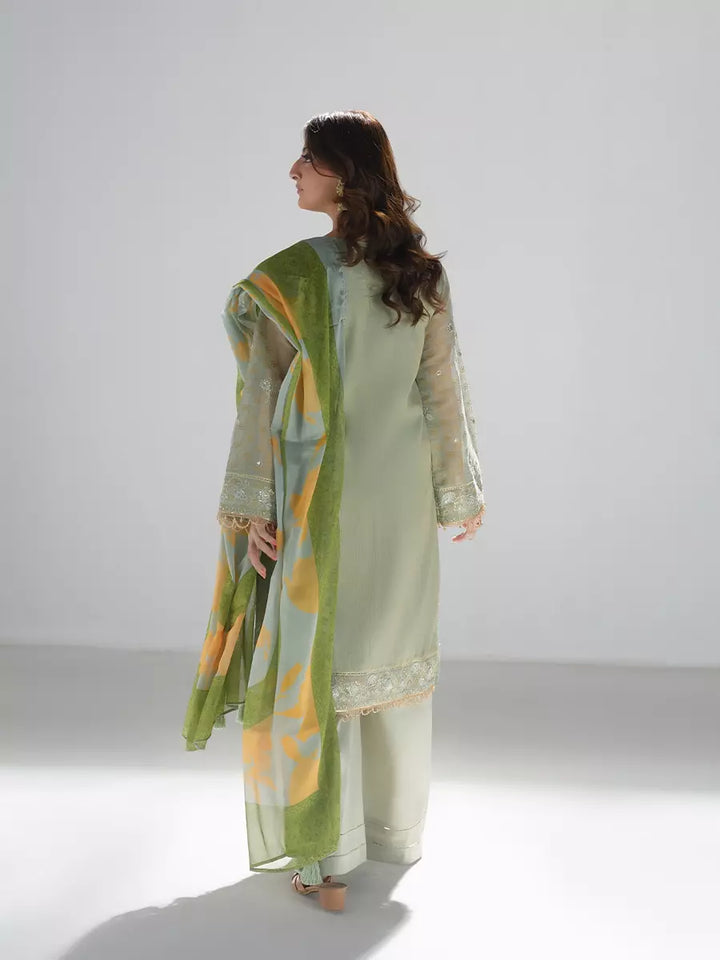 Salitex Unstitched Embroidered Cotton Net 3 Piece Suit SUNW7NO099 - Festive Collection