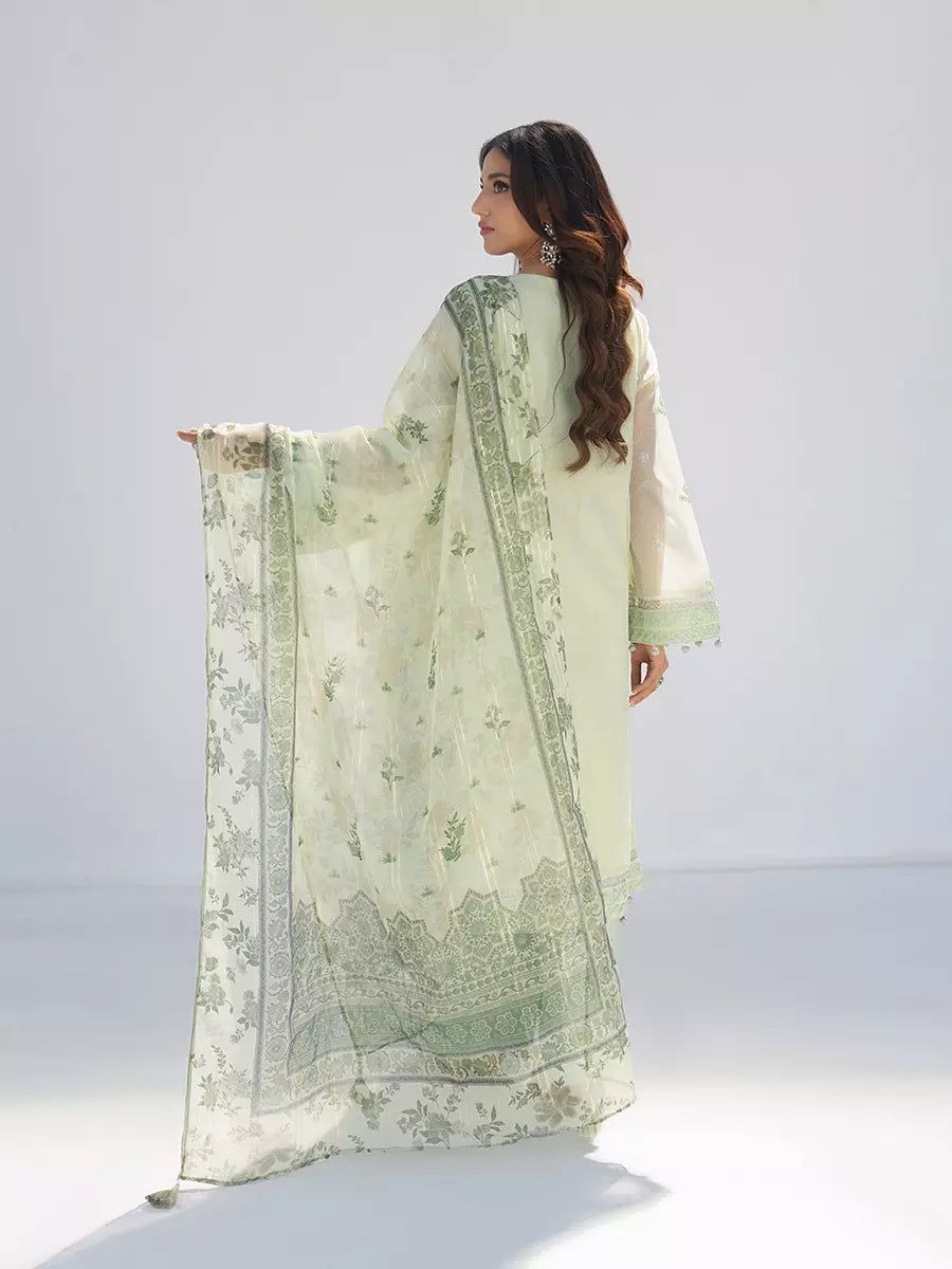Salitex Unstitched Embroidered Net 3 Piece Suit SUNW7NO112 - Festive Collection