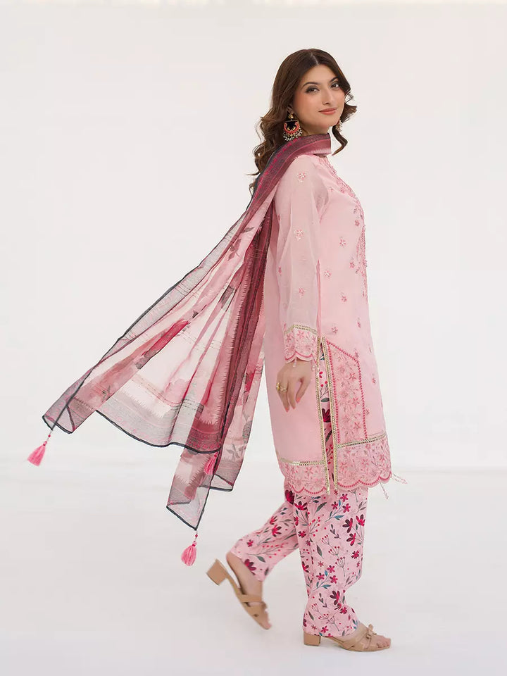 Salitex Unstitched Embroidered Net 3 Piece Suit SUNW7NO111 - Festive Collection