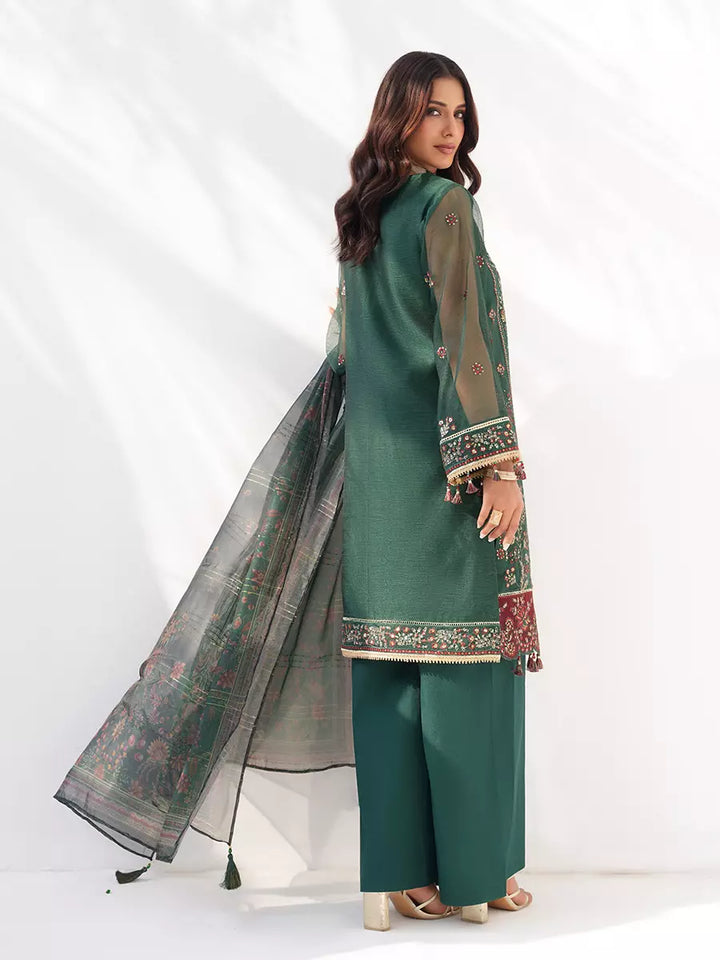 Salitex Unstitched Embroidered Cotton Net 3 Piece Suit SUNW7NO104 - Festive Collection