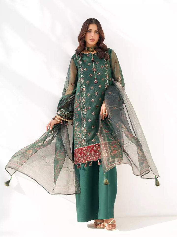 Salitex Unstitched Embroidered Cotton Net 3 Piece Suit SUNW7NO104 - Festive Collection