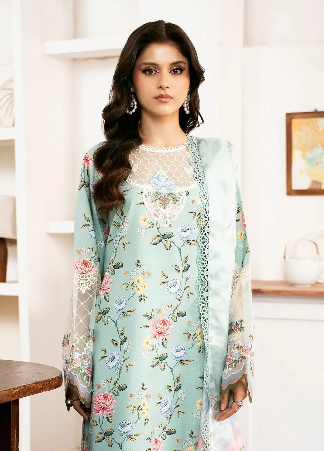 Noura By Bin Ilyas Printed Viscose Suit Unstitched 3 Piece BI24NV 71 A - Winter Collection