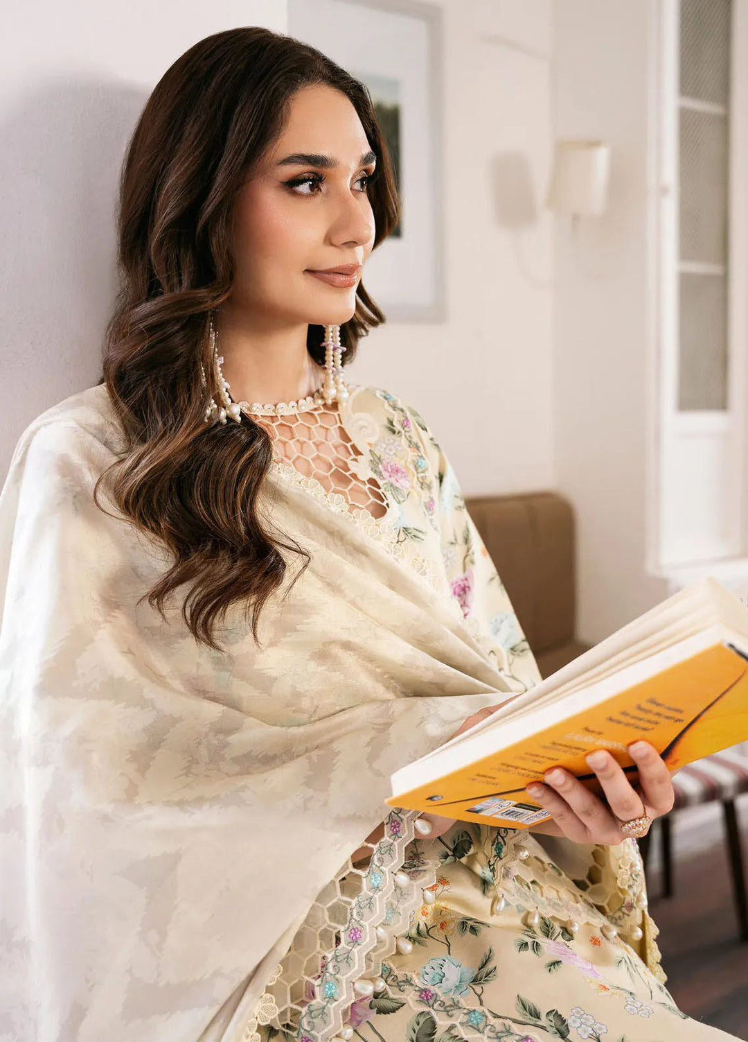 Noura By Bin Ilyas Printed Viscose Suit Unstitched 3 Piece BI24NV 71 B - Winter Collection