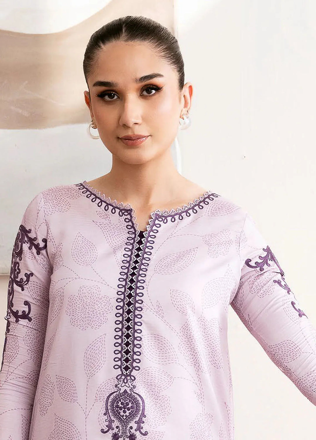 Noura By Bin Ilyas Printed Viscose Suit Unstitched 3 Piece BI24NV 73 A - Winter Collection