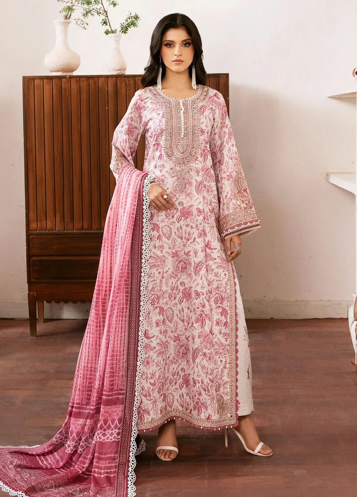 Noura By Bin Ilyas Printed Viscose Suit Unstitched 3 Piece BI24NV 74 B - Winter Collection