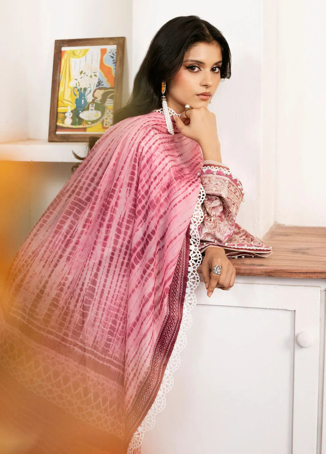 Noura By Bin Ilyas Printed Viscose Suit Unstitched 3 Piece BI24NV 74 B - Winter Collection